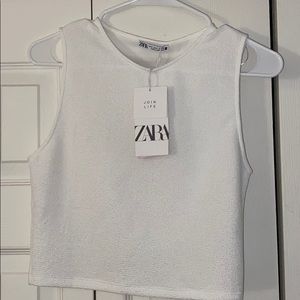 Zara Sleeveless Top White